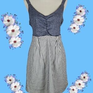 I Love Ronson Tank Dress Engineer Print EUC XL